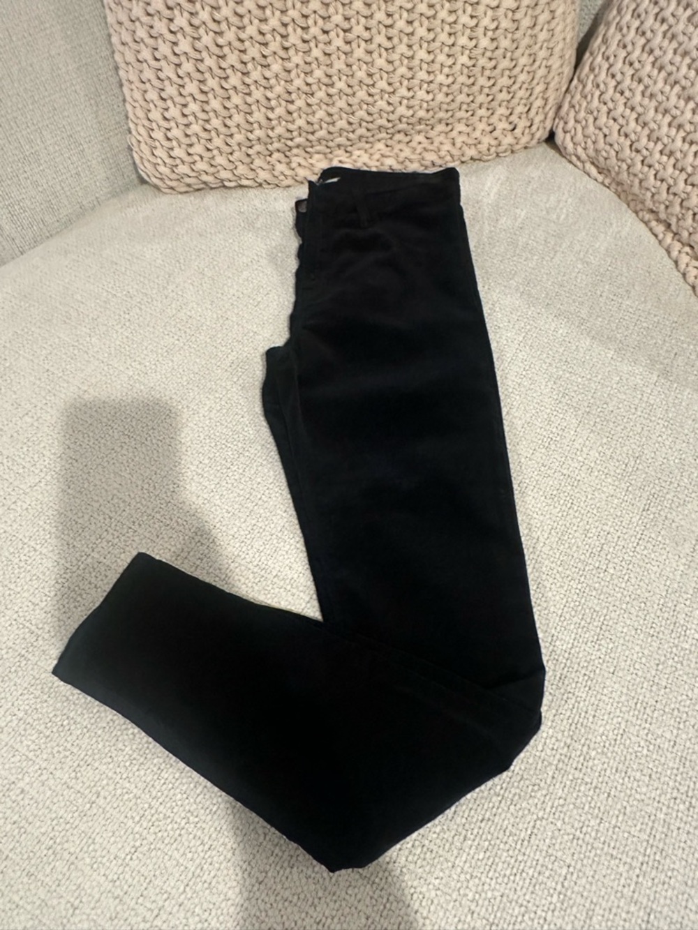 J Brand Black Skinny Velvet